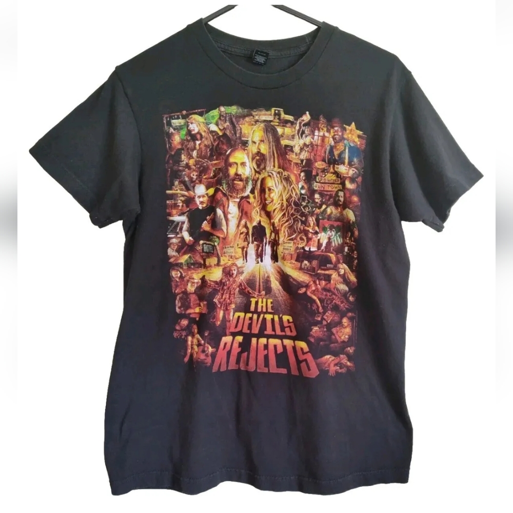 The Devil's Rejects Rob Zombie Horror Movie Black Graphic T-shirt 2010s